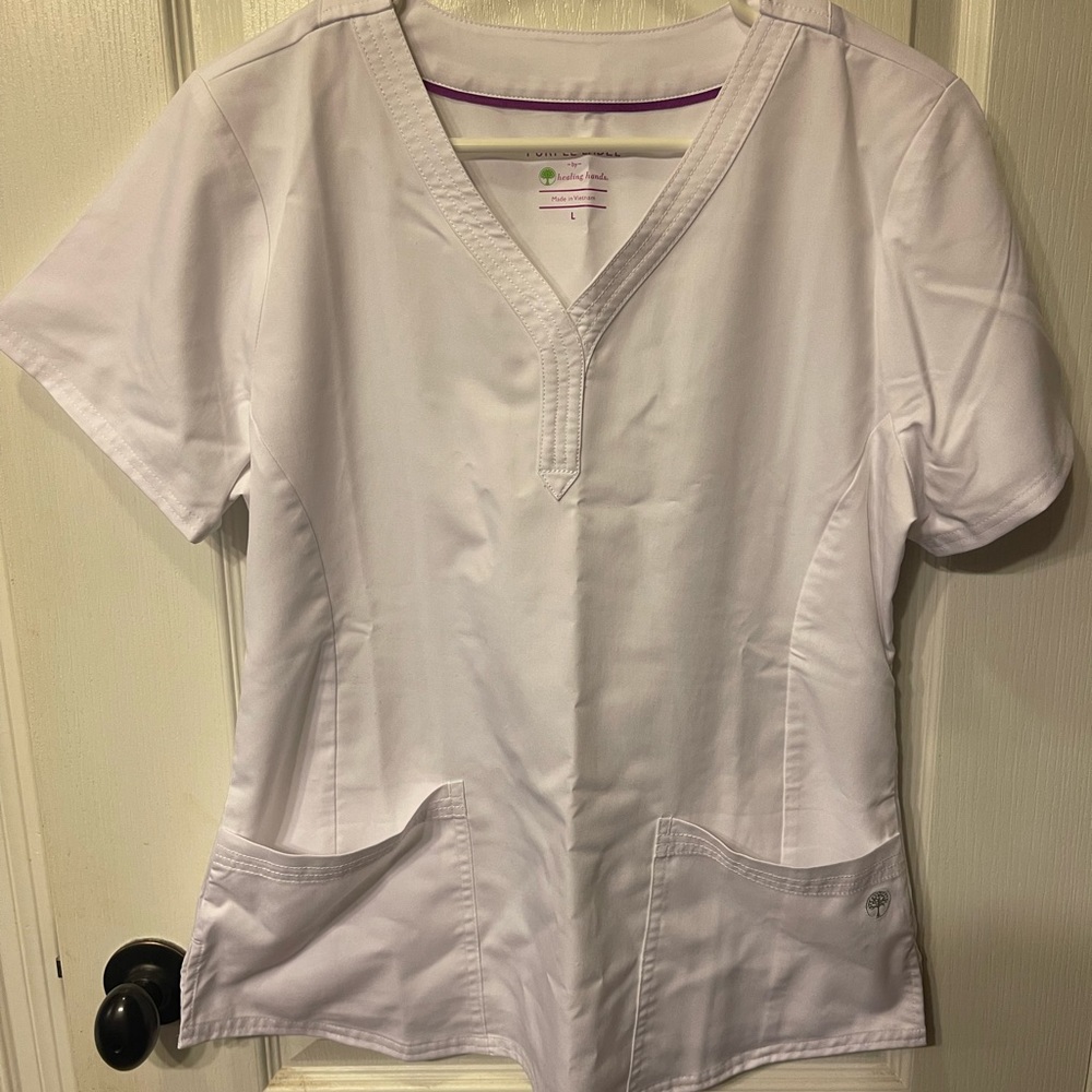 2 Purple Label Healing Hands tops